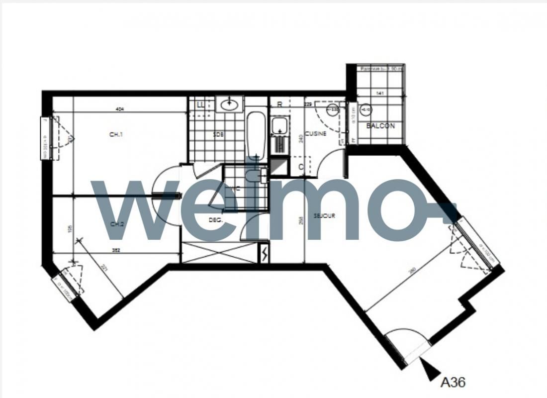 Appartement - 3 pièces - 65 m² - Saint-Denis 93210