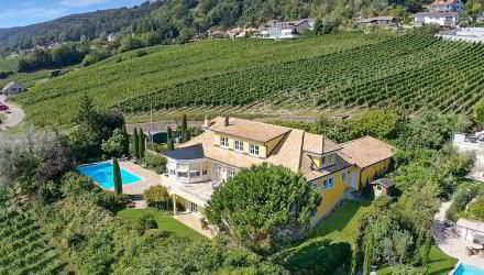 Superbe propriété avec vue panoramique et piscine, à Mont sur Rolle