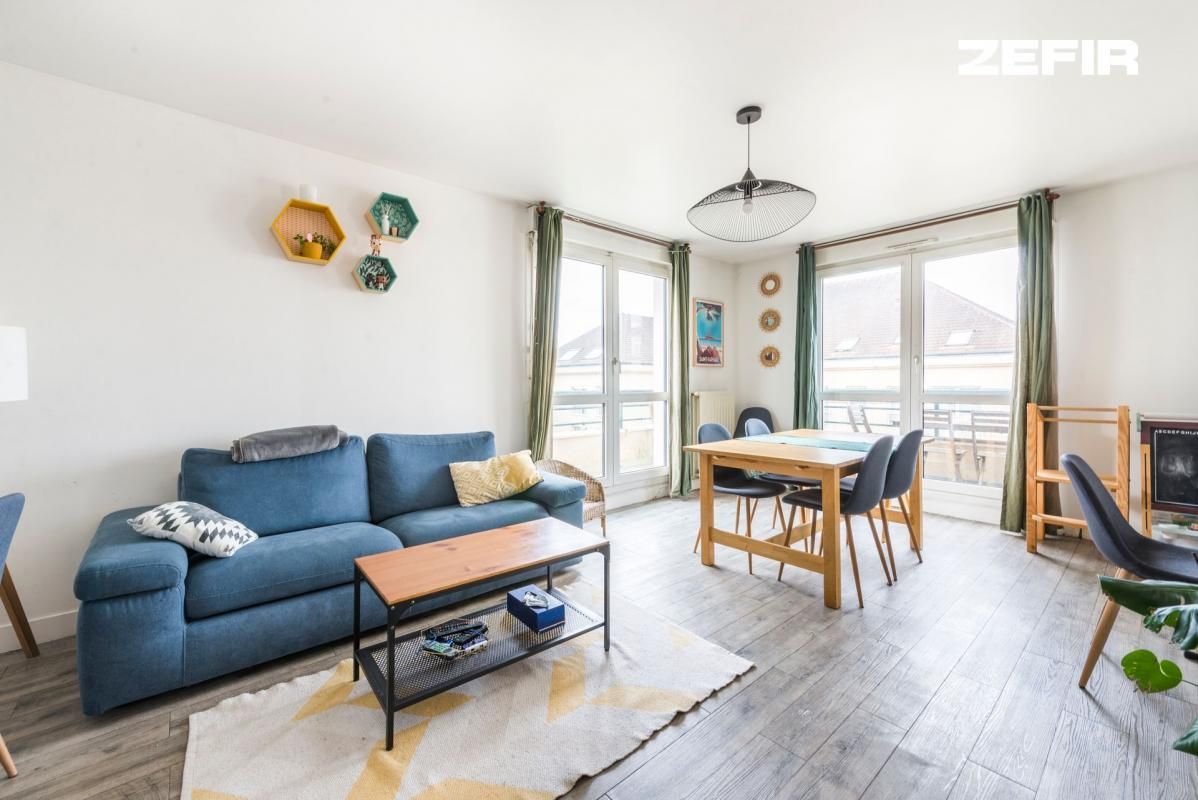 Appartement lumineux de 70m² avec deux chambres et balcons