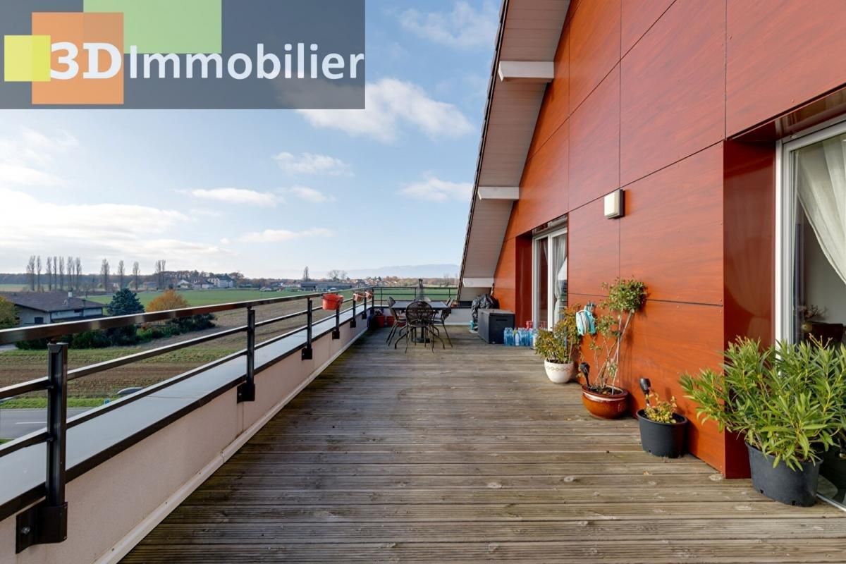 Douvaine, vends magnifique appartement de standing T5,  grande terrasse plein sud avec vue imprenable, garage et place de parking