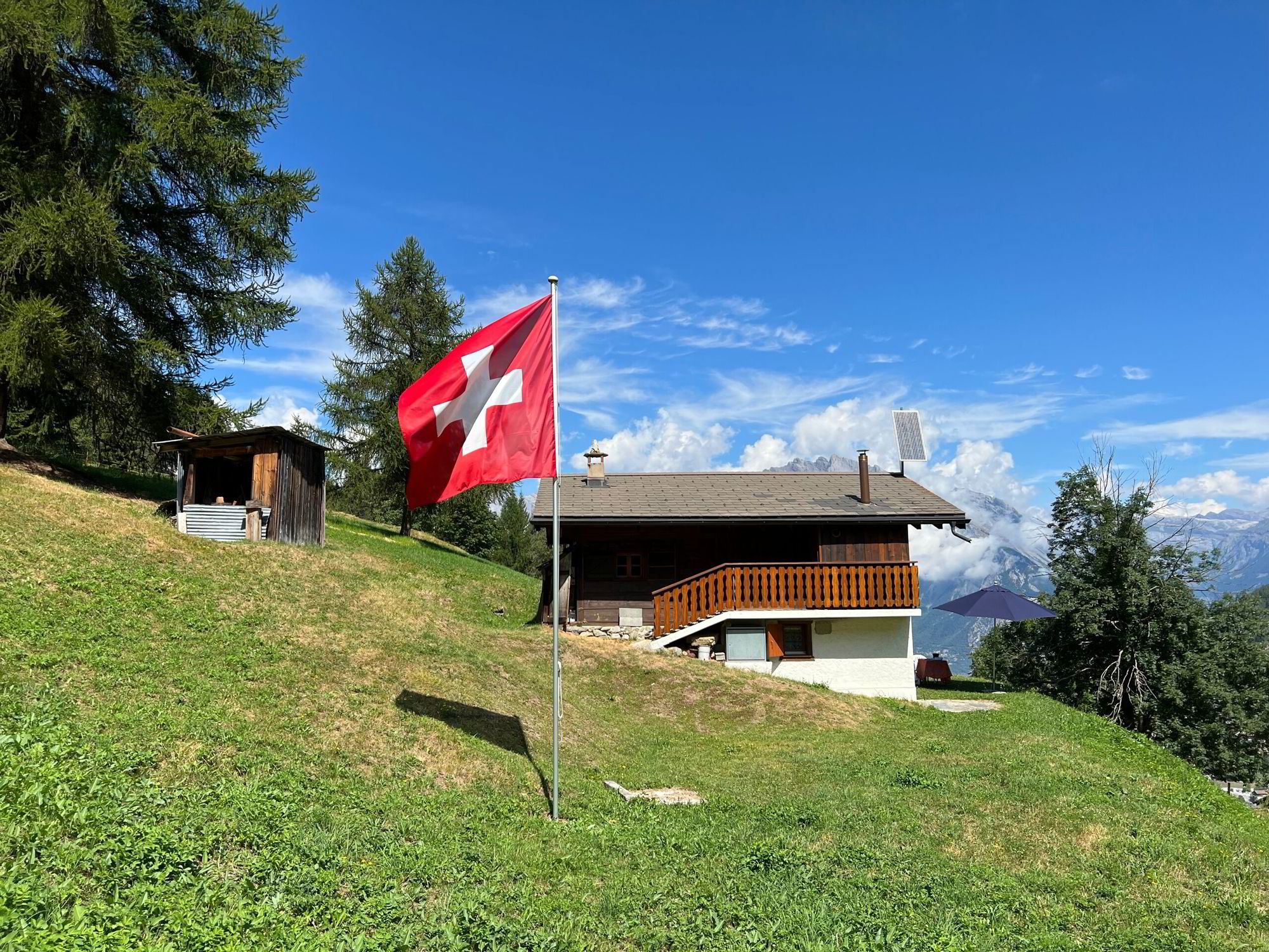 Mazot Charmant avec Vue Magnifique à La Tzoumaz