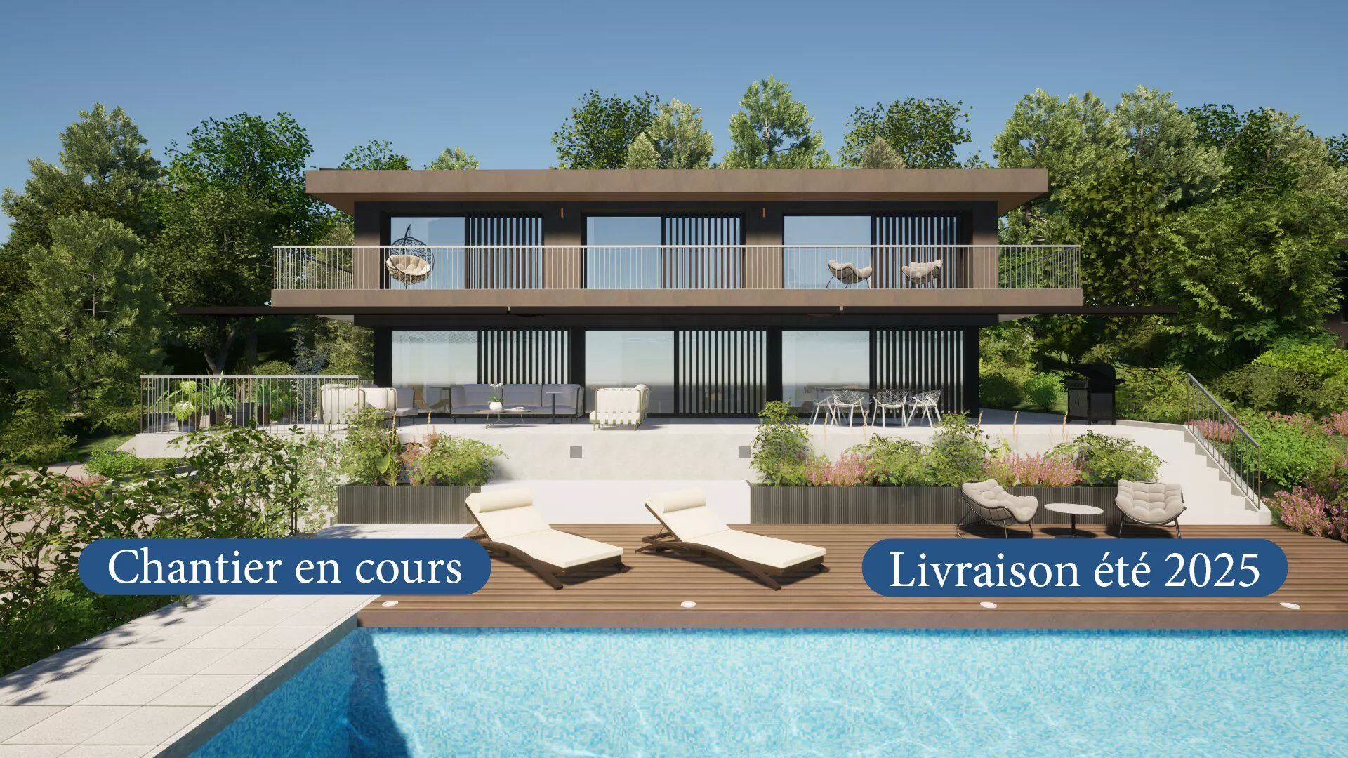 Maison individuelle sur parcelle de 1'117 m2 avec piscine en option