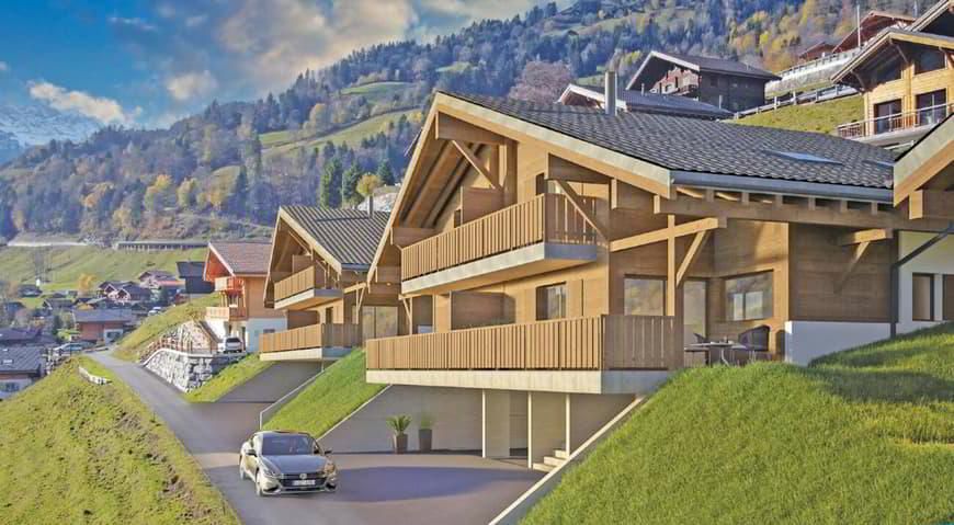 4.5 room off-plan apartment in a magnificent chalet.