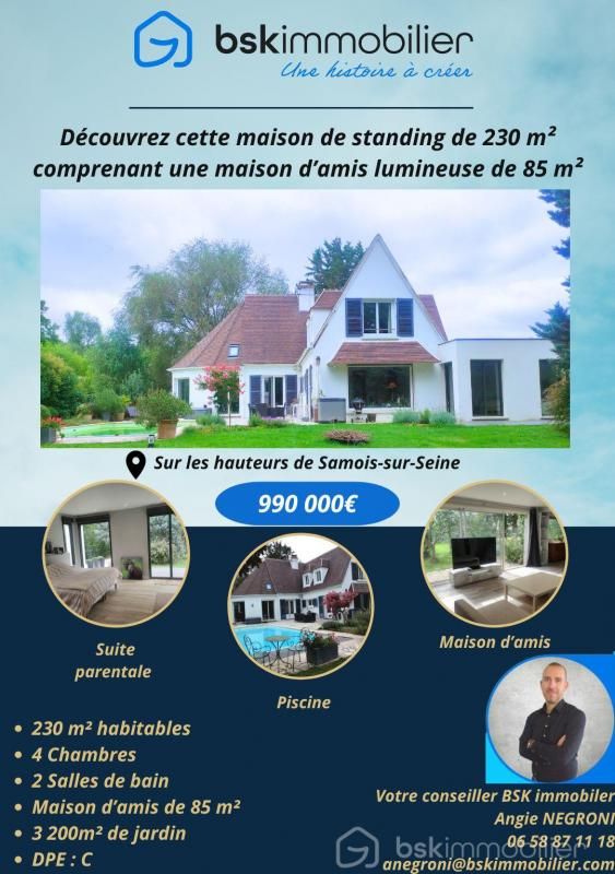 Propriété de 230m² avec maison d'amis de 85m²