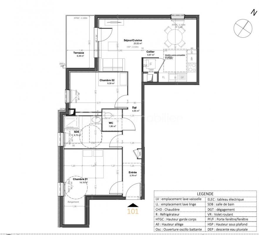 Appartement T3 neuf - Confort moderne et emplacement Idéa