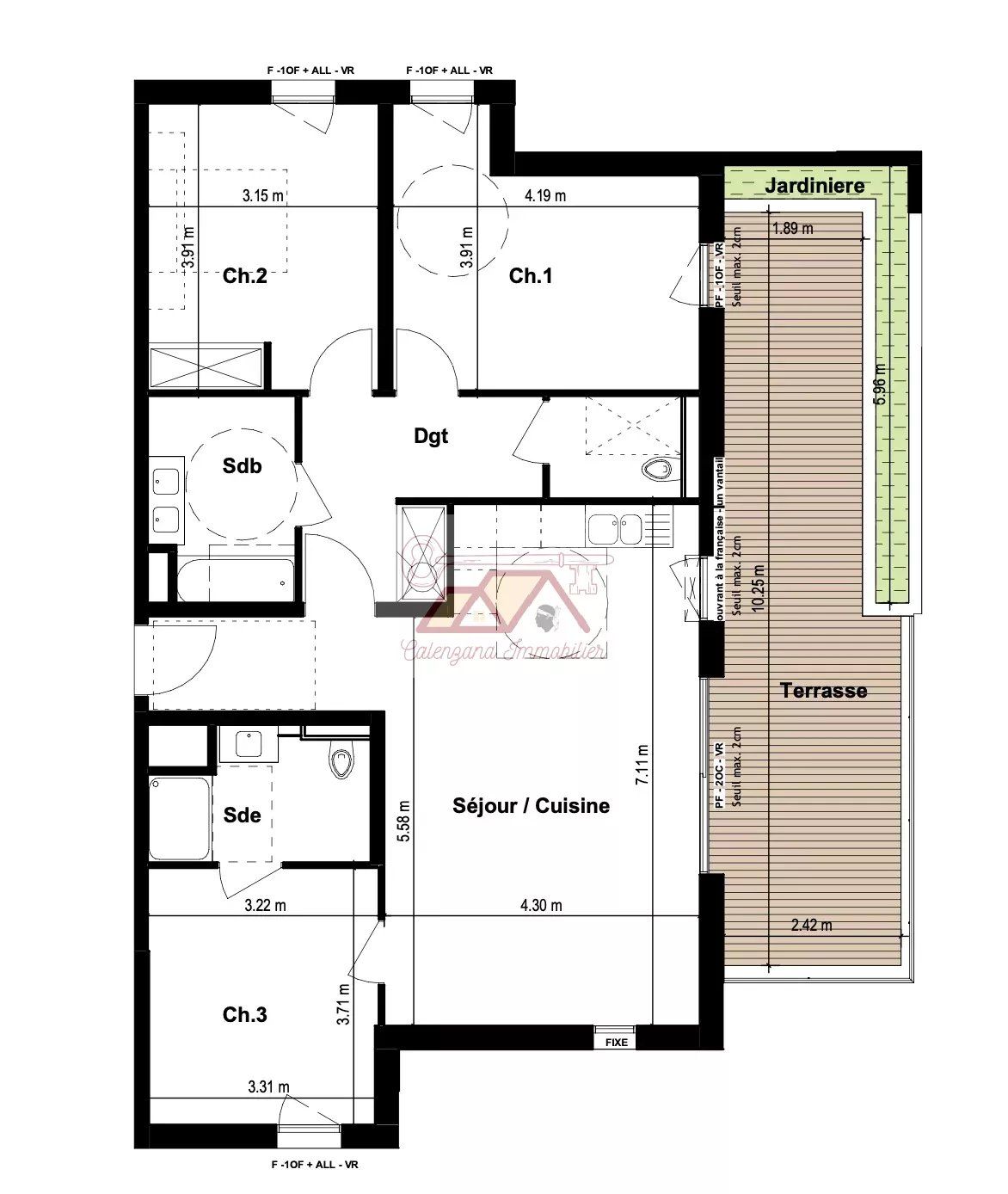 Appartement T4 de Standing à Calvi