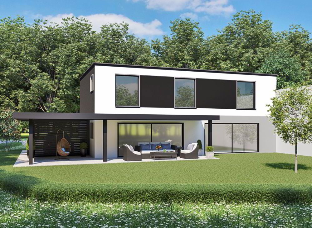 A vendre 1 villa contemporaine à 2 kilomètres du centre de Fribourg