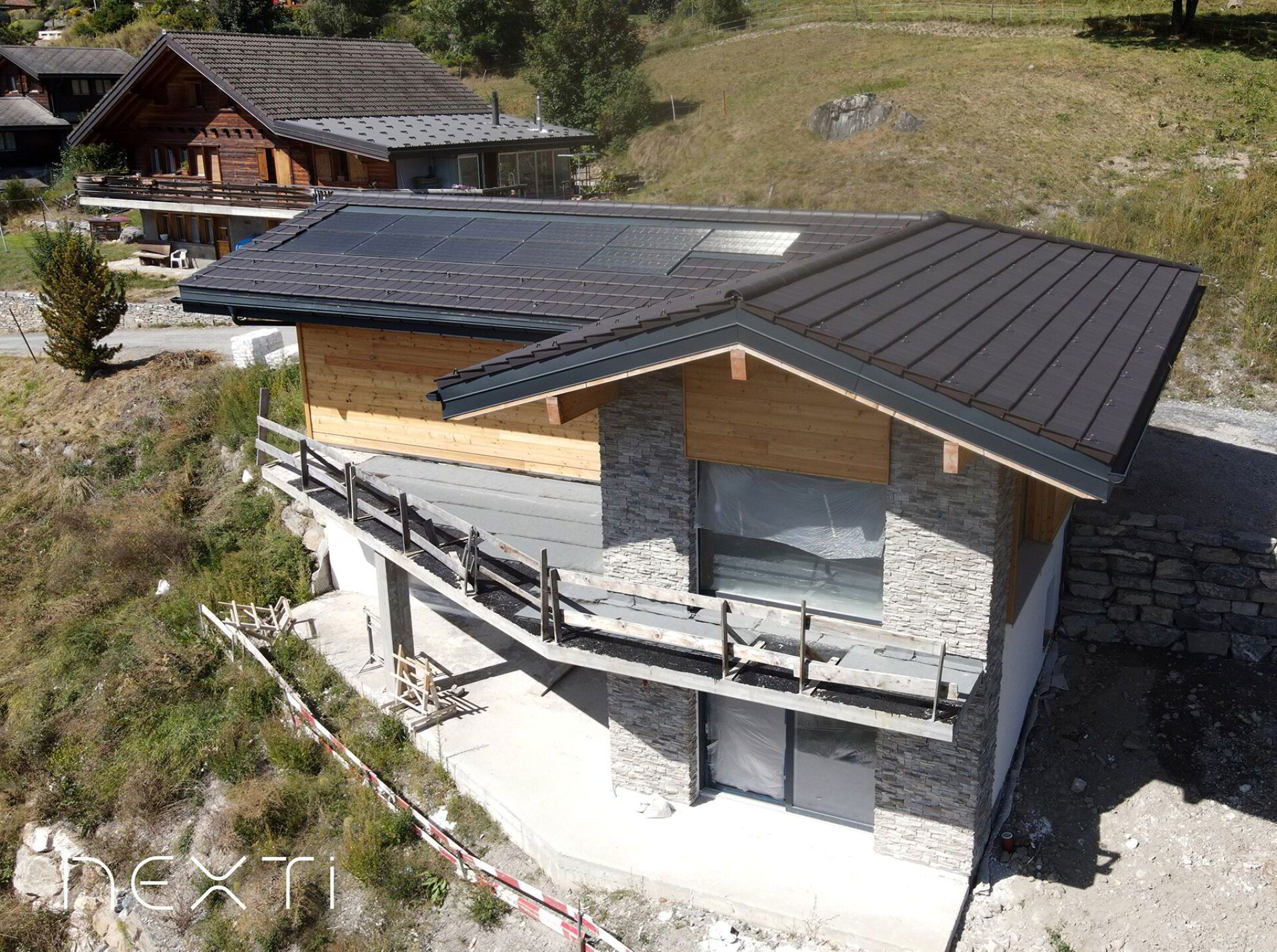 Magnifique chalet avec vue sur la plaine et un bel ensoleillement