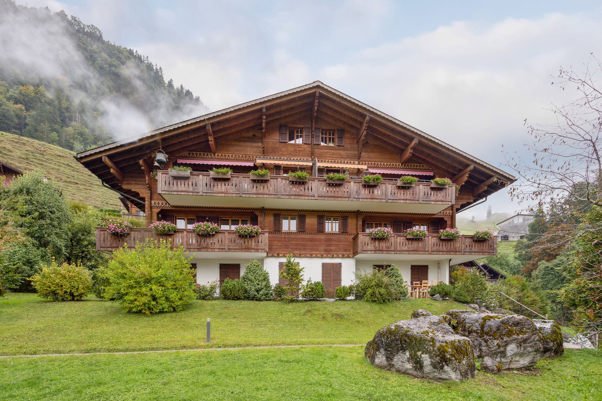 Chaleureux appartement en duplex à Château-d'Oex avec cheminée