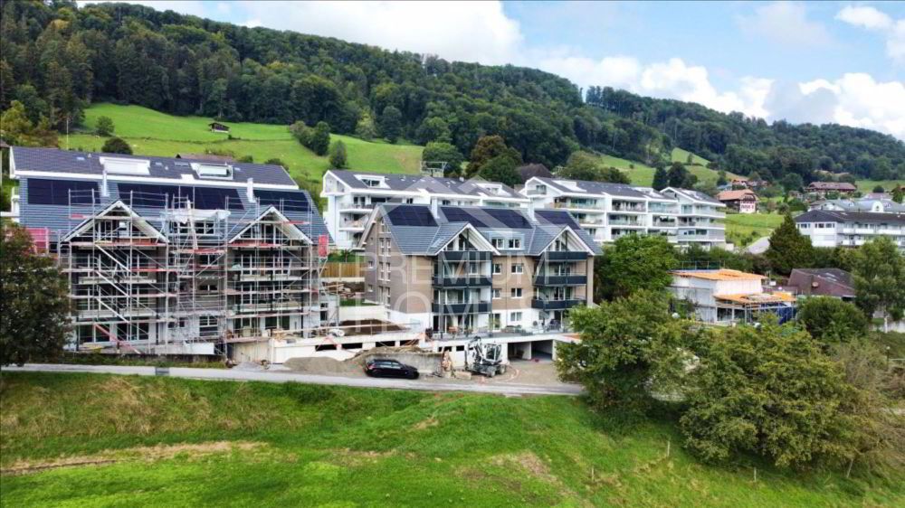 Neubauwohnung mit sensationeller Aussicht im Gürbetal!