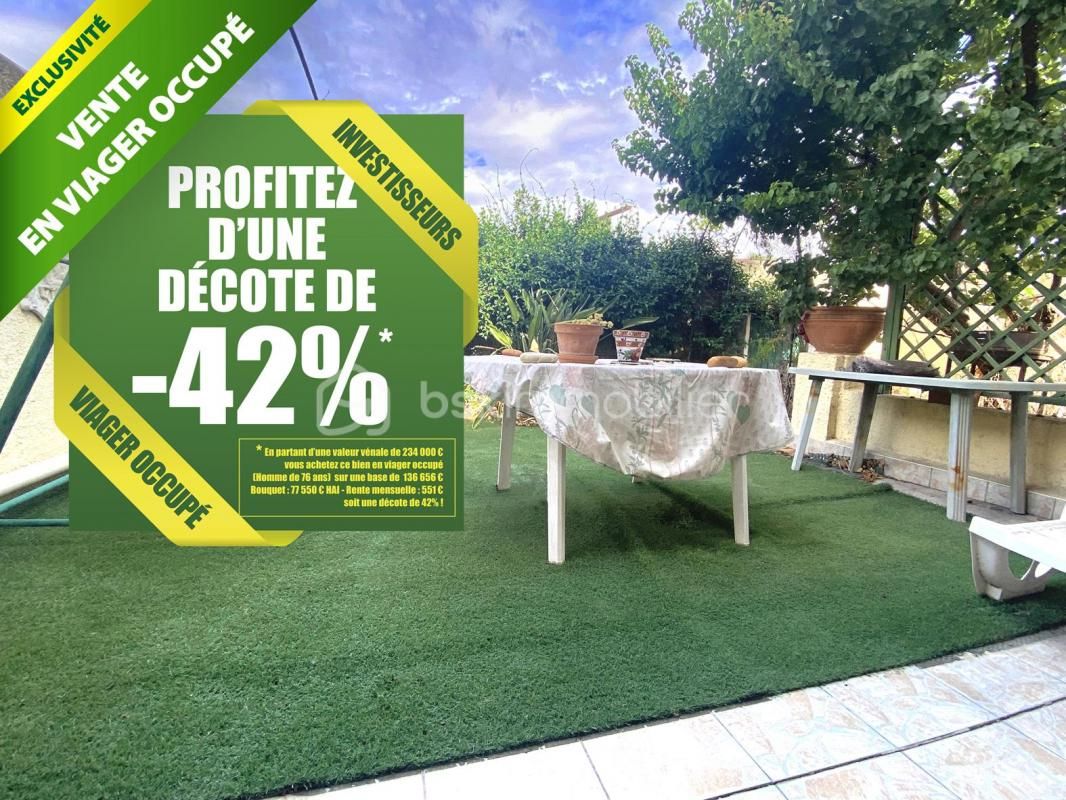 VENTE EN VIAGER OCCUPÉ - VILLA T4 - 87m2 - FRONTIGNAN (34)