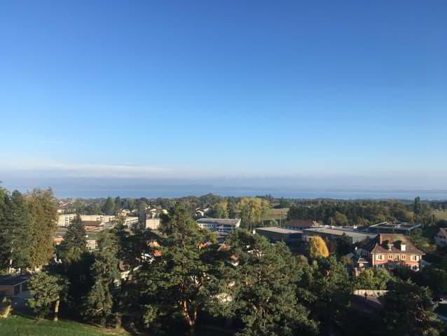 Apartment in Bôle with view of the lake and the Alps