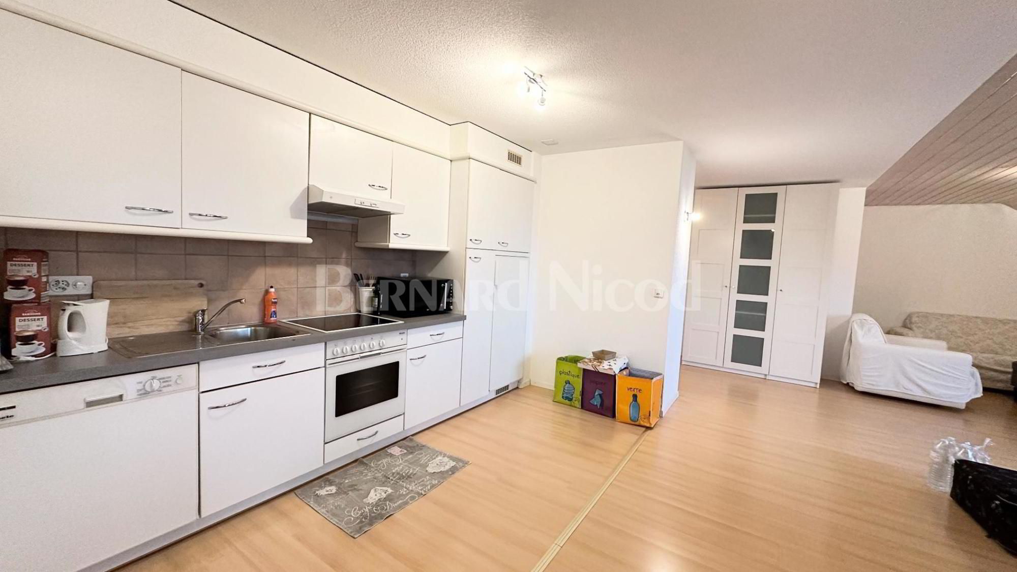 Spacious 2.5-room apartment in the attic in Penthaz