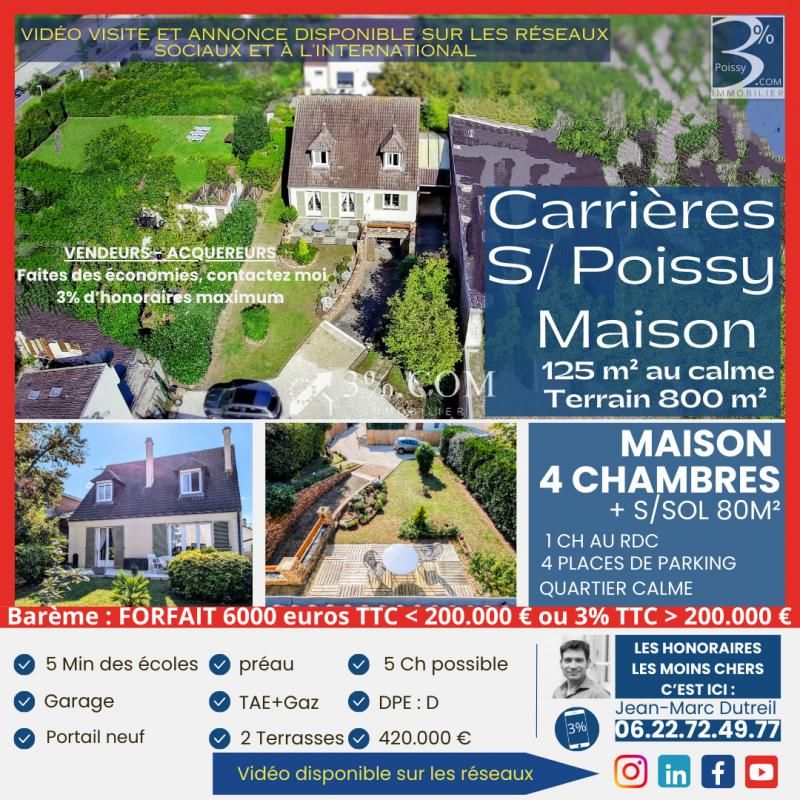 MAISON 4 Chambres sur terrain 800 M2