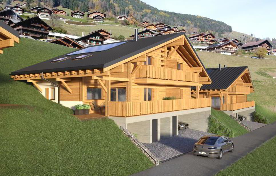 RARE Half-chalet 4.5 rooms, new for sale in Val-d'Illiez