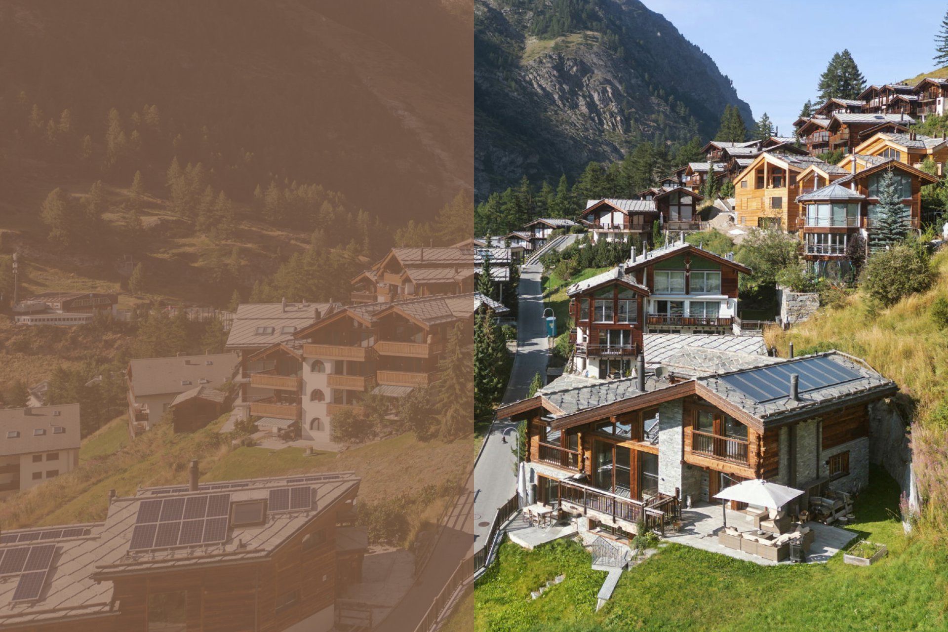 Exklusive Chalet-Villa mit einzigartigem Innenausbau und atemberaubender Sicht auf das Matterhorn