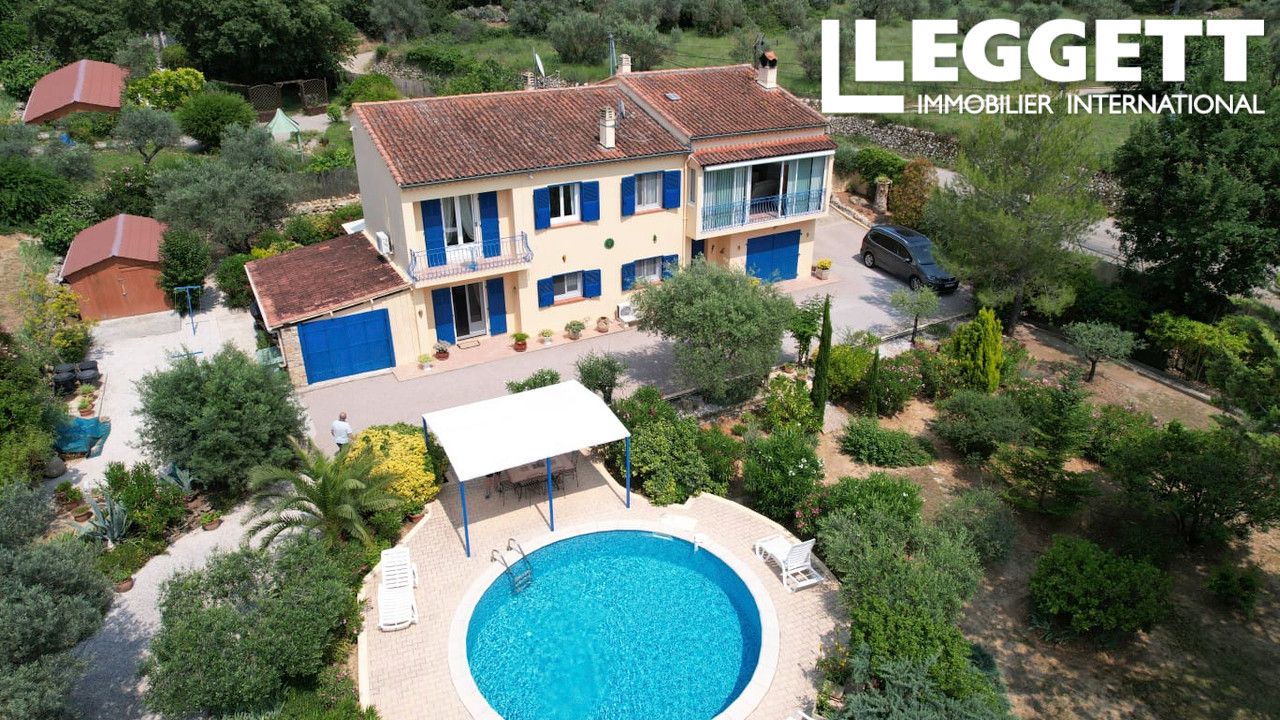 Charmante villa à Lorgues, 187 m², 6 pièces, 4 chambres avec piscine dans 2730 m² de terrain