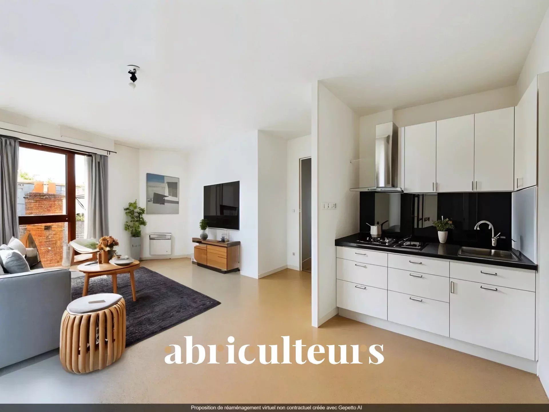 Moderne T1 de 37m² baigné de lumière - Fort potentiel locatif au pied du Jardin des Plantes - 31 rue Gambetta à Nantes 44000