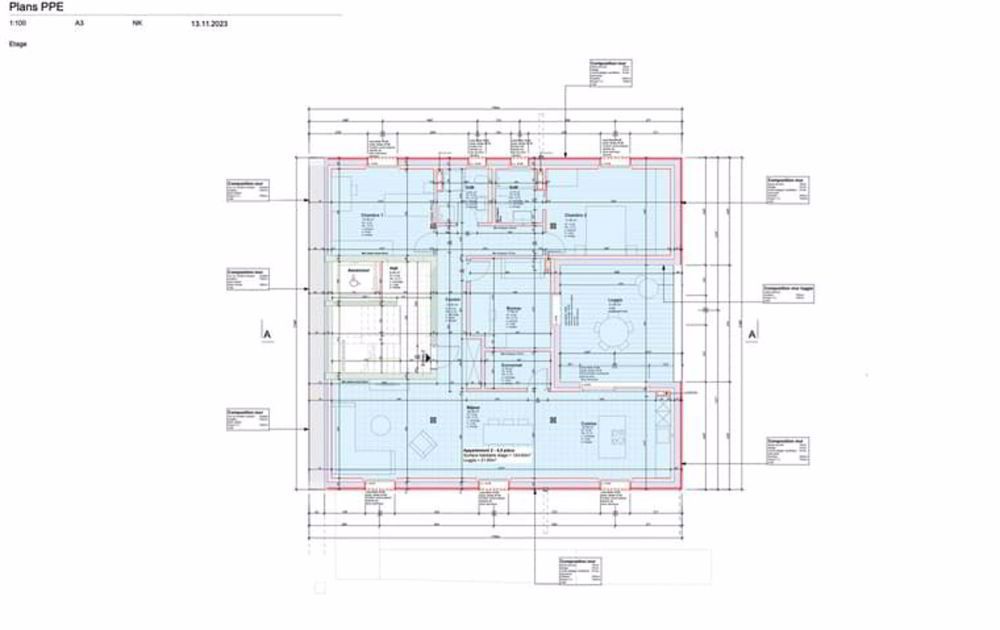 Morens FR, phase finale de construction 4 appartements de bon standing