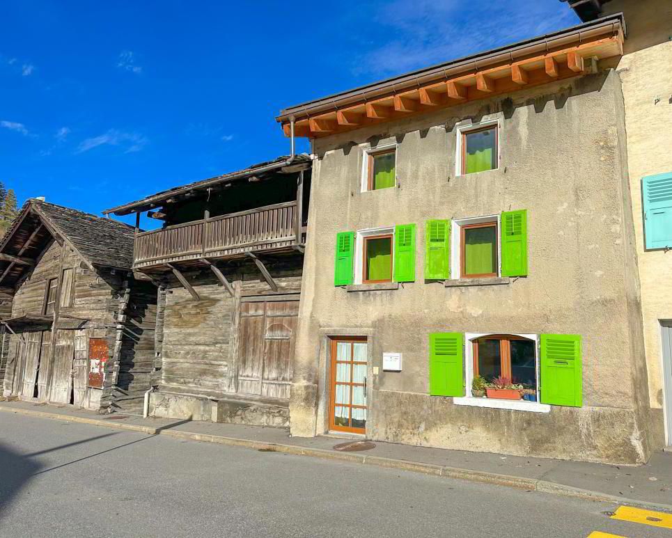 Atypical village house located in Orsières