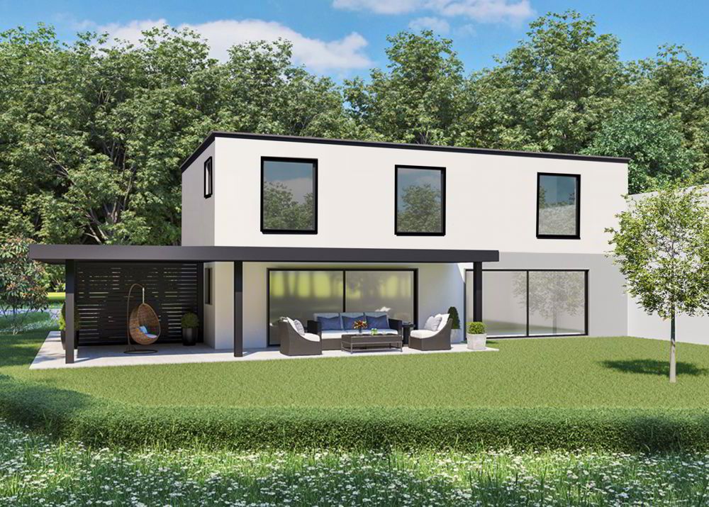 A vendre 1 villa contemporaine à 2 kilomètres du centre de Fribourg