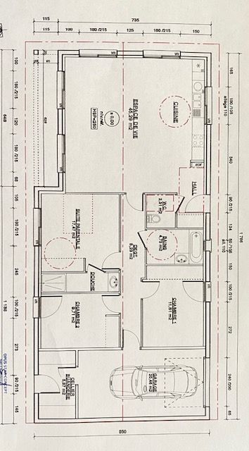 A VENDRE  NOAILLY 42640 MAISON PLAIN PIED DE 2023 3 CHAMBRES