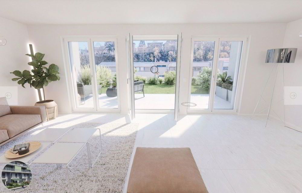 Exceptionnel appartement de 3,5 pièces en duplex avec terrasse et jardin