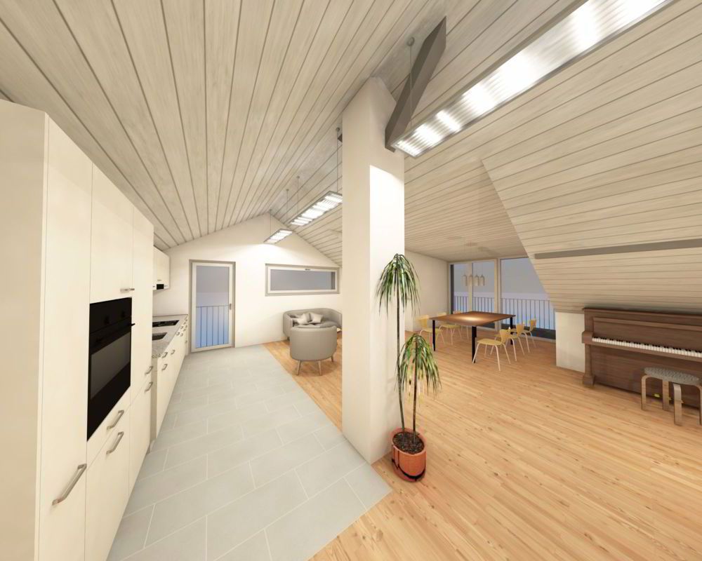 Neue nachhaltige Dachgeschosswohnung