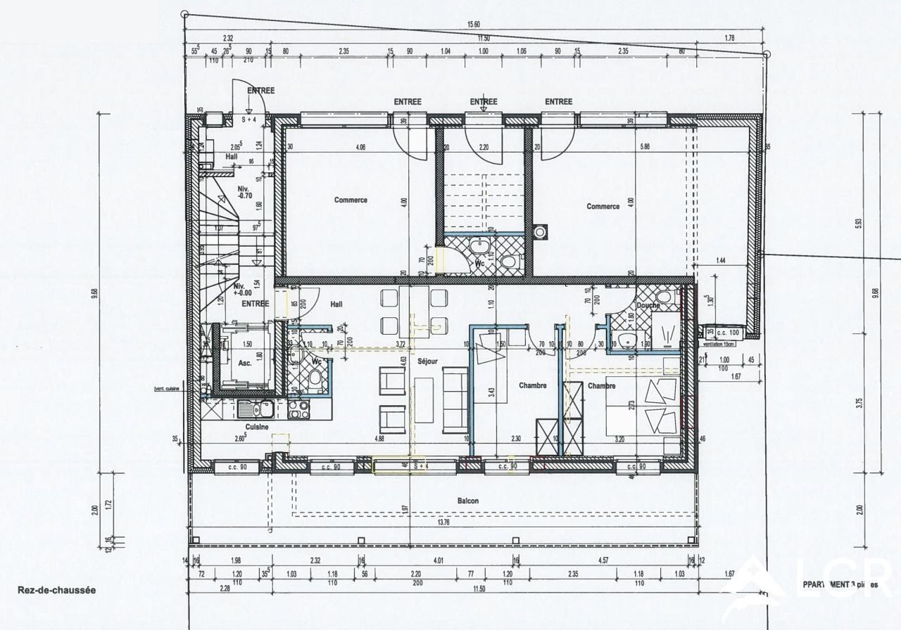 Magnifique 3,5 pièces neuf (standing) en plein centre ville - Terrasse - Vue dégagée