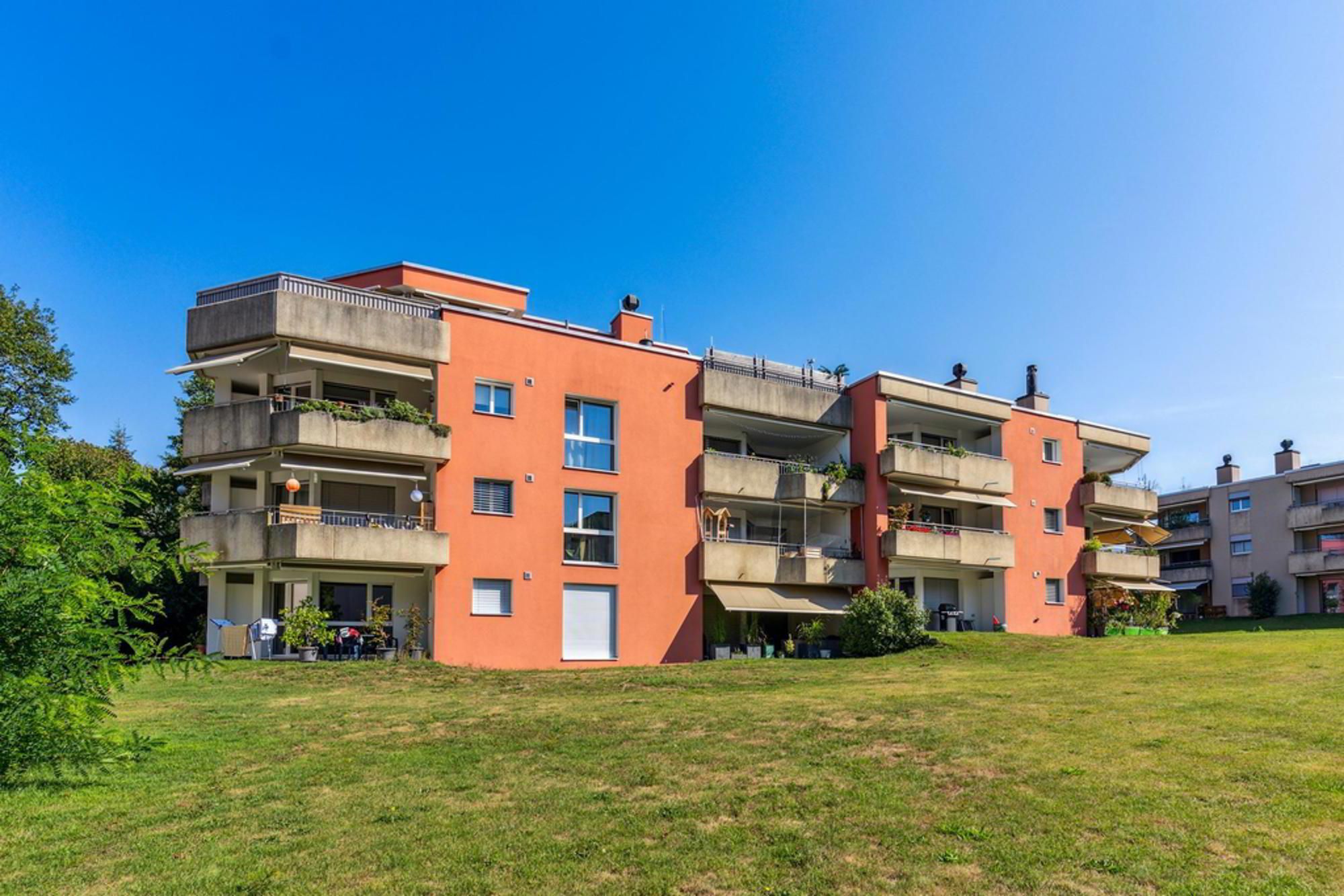 My new apartment on the ground floor near the edge of the forest