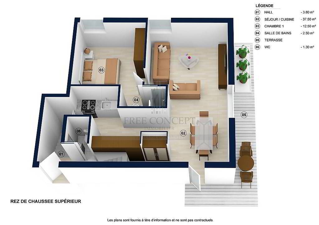 Duplex en rez de chaussée à Gimel