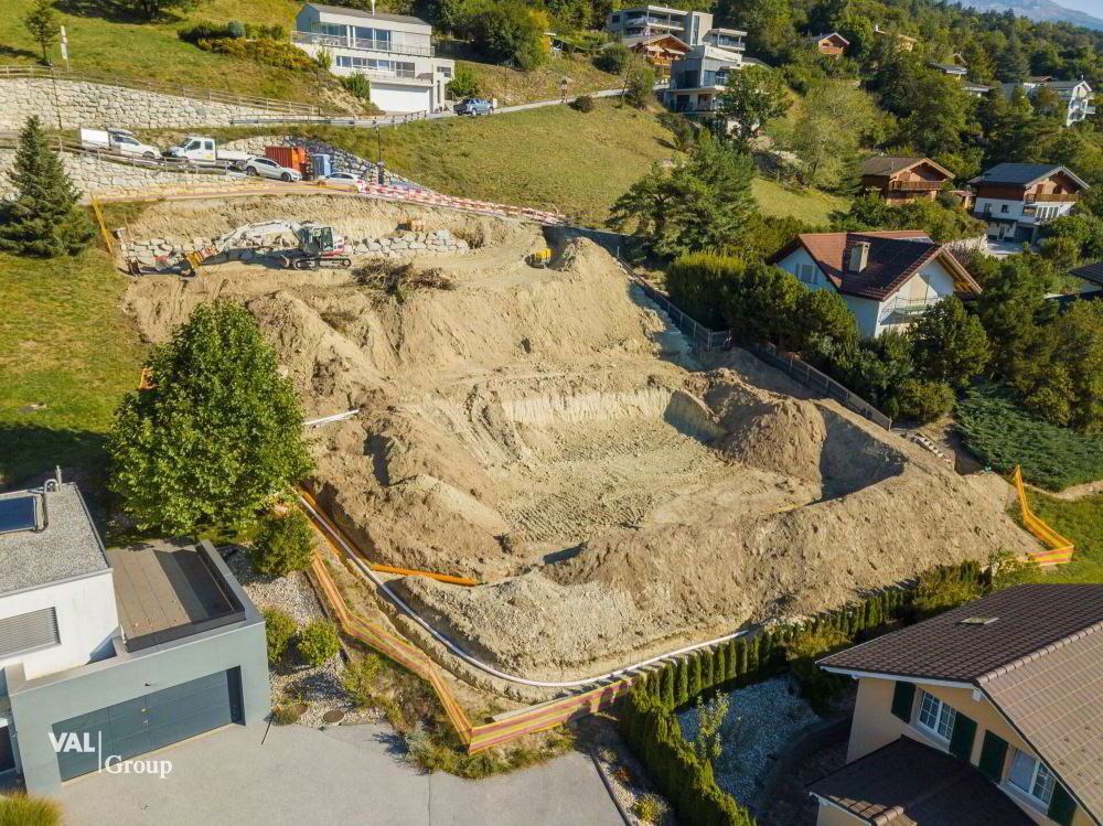 En cours de construction: Appartement avec un grand jardin et un joli cadre