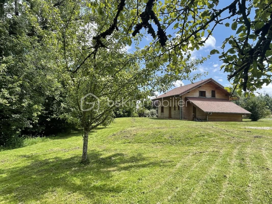 Magnifique chalet bioclimatique avec son terrain constructible de 1880m2 à 20 min de Genève et 30 min d'Annecy