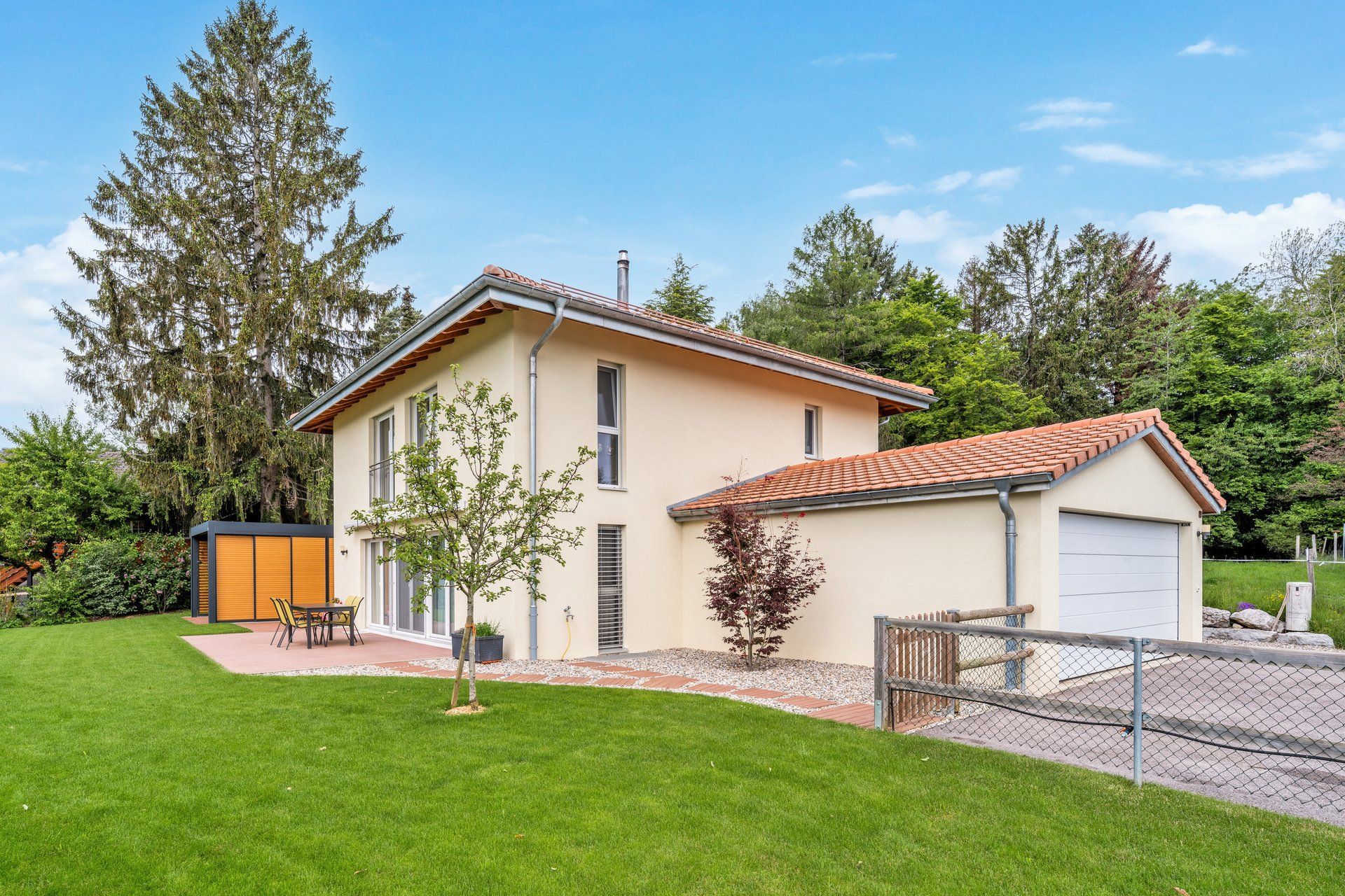 Villa individuelle à Le Vaud avec vue lac