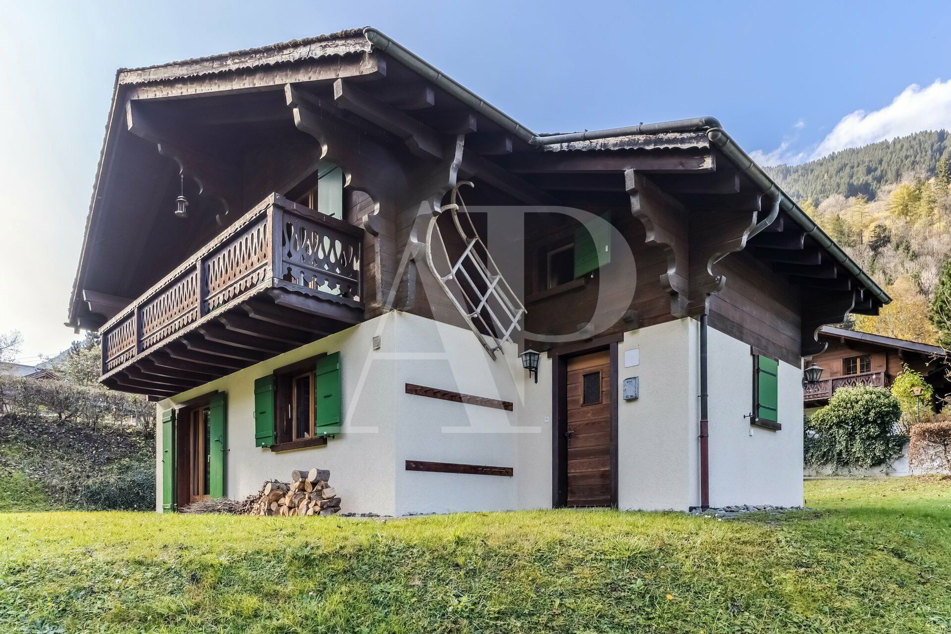 Chalet authentique de 5 pièces face aux Dents-du-Midi et Dents Blanche