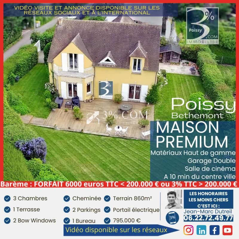 Maison Familiale PREMIUM 3 Chambres / Garage double / Salle