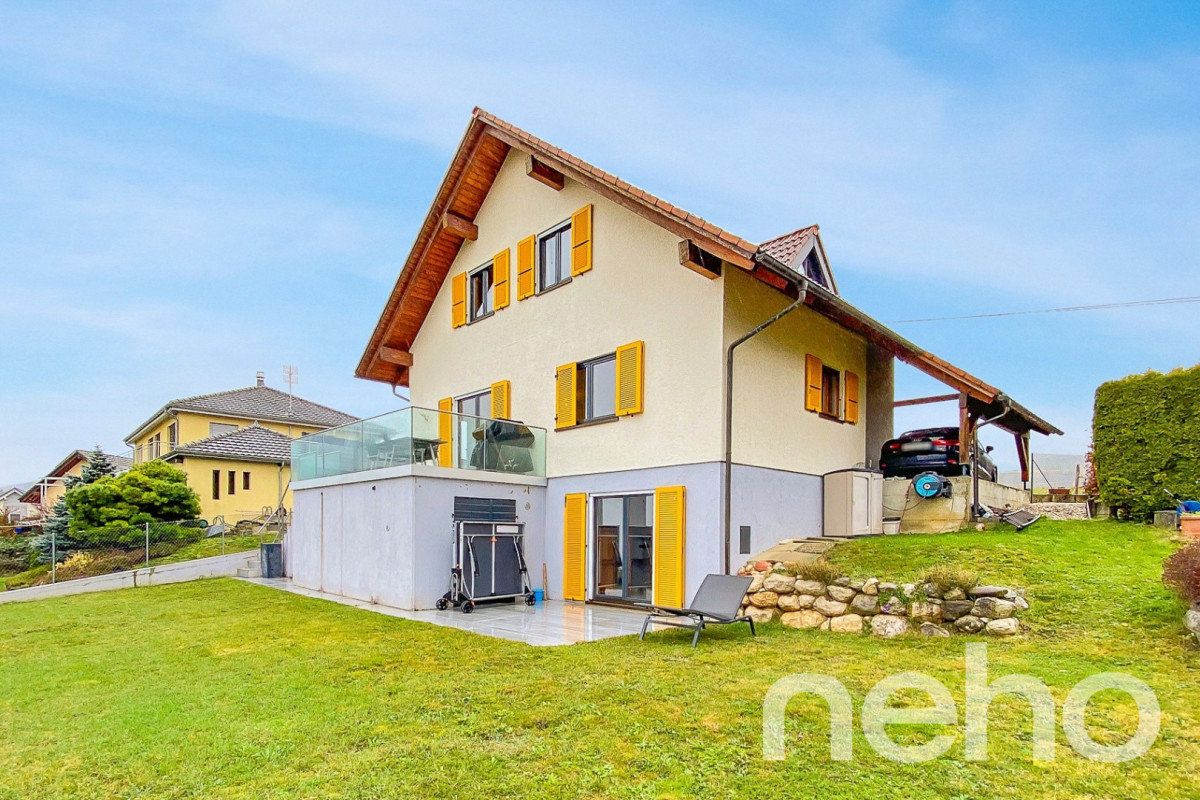 Maison individuelle avec vue imprenable sur le lac et les Alpes