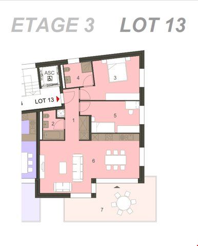 New 3.5 room apartment with terrace in La Tour-de-Peilz