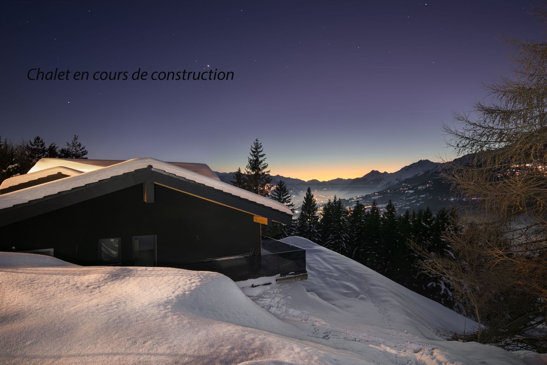 A SAISIR Chalet neuf à Crans-Montana en bordure de zone agricole